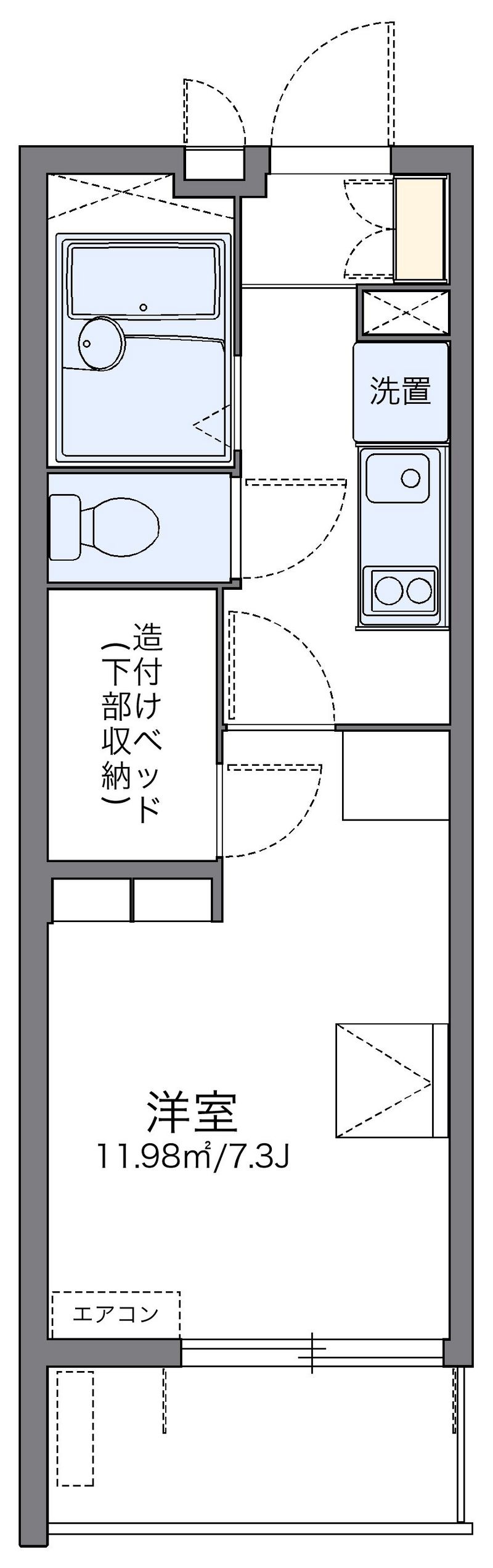 レオパレス扇 間取り