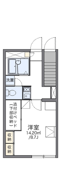 レオパレスシエスタ 間取り図