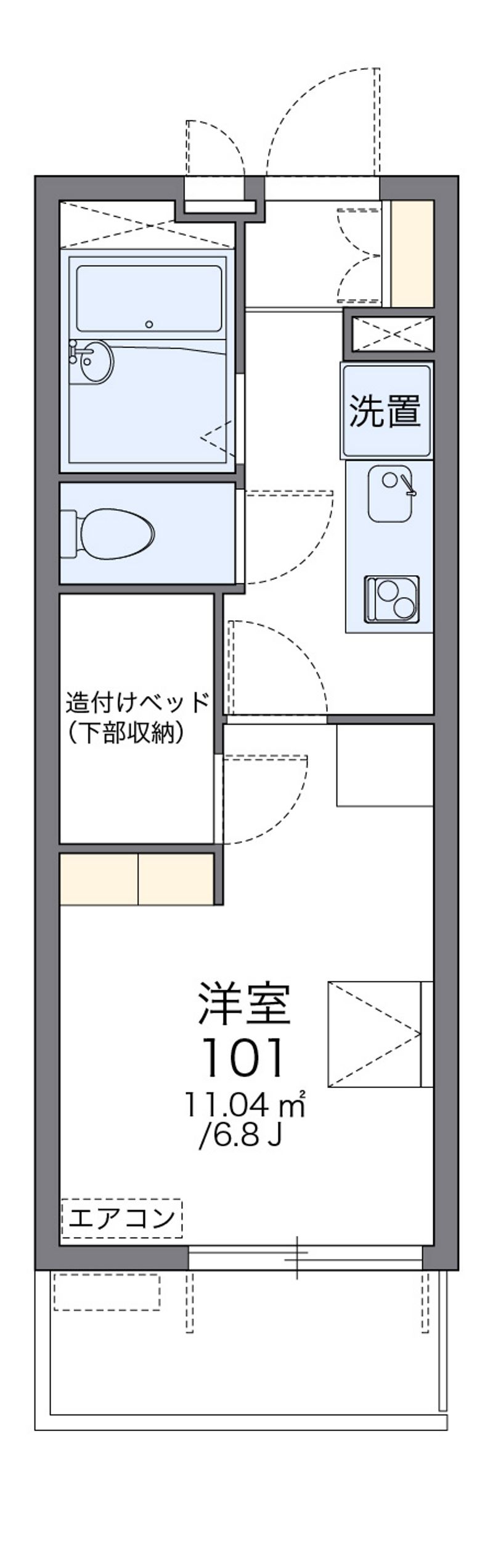 レオパレス東蟹屋アネックス 間取図