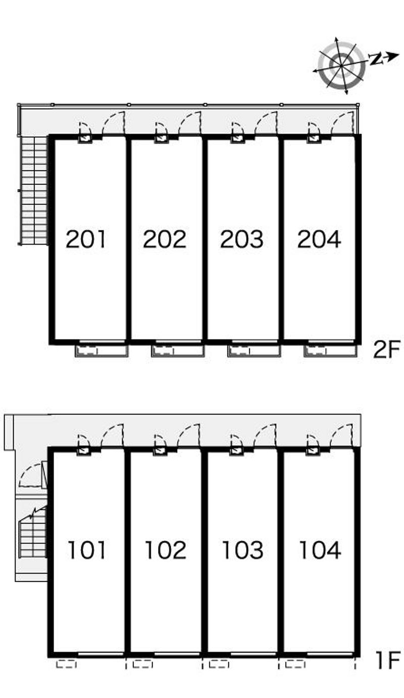 レオパレスサンハイツ 間取配置図