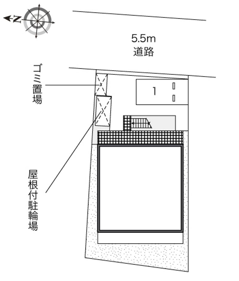 レオネクスト江坂ハイツ 配置図