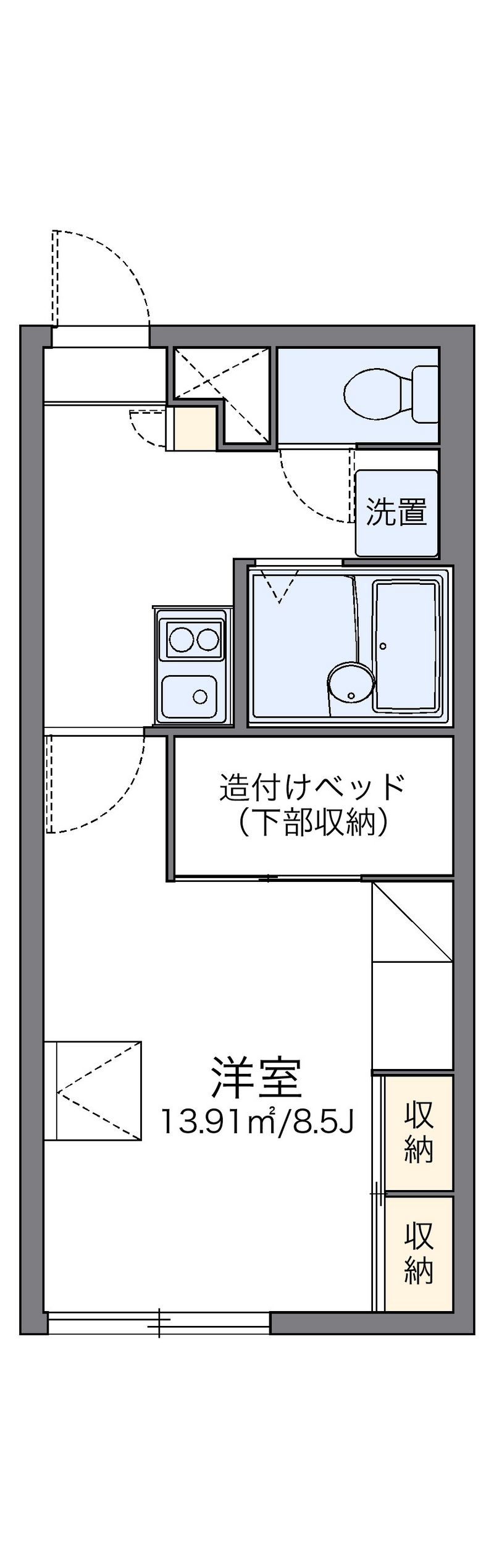 レオパレス新さっぽろⅢ 間取図