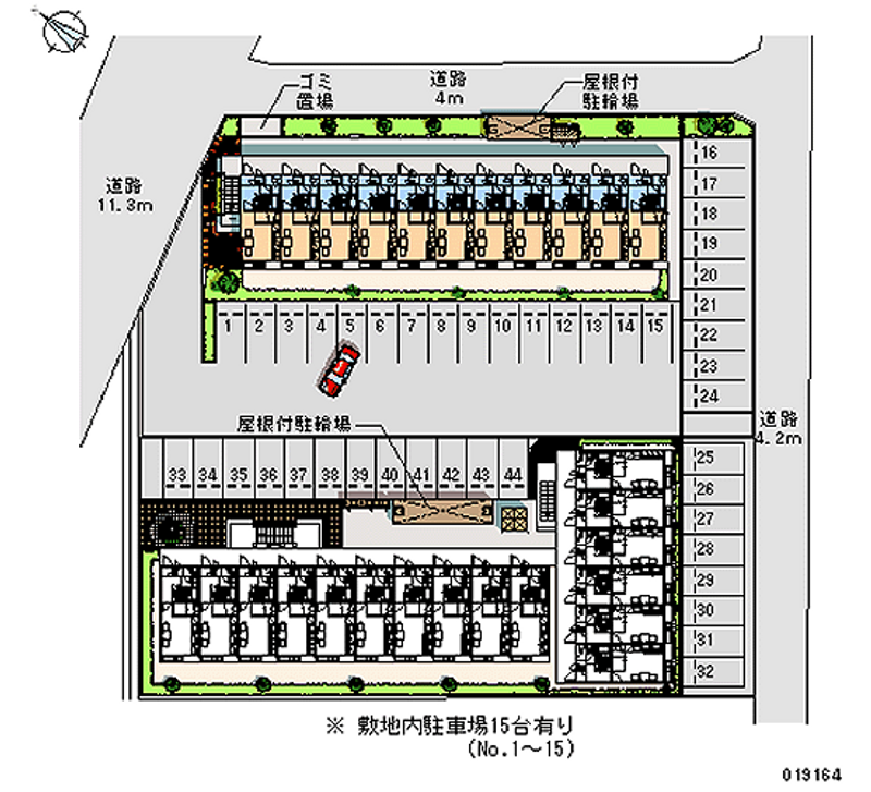 レオパレスアクシオン 月極駐車場