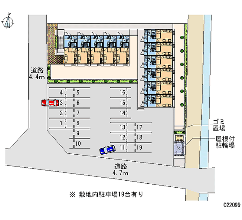 22099 Monthly parking lot