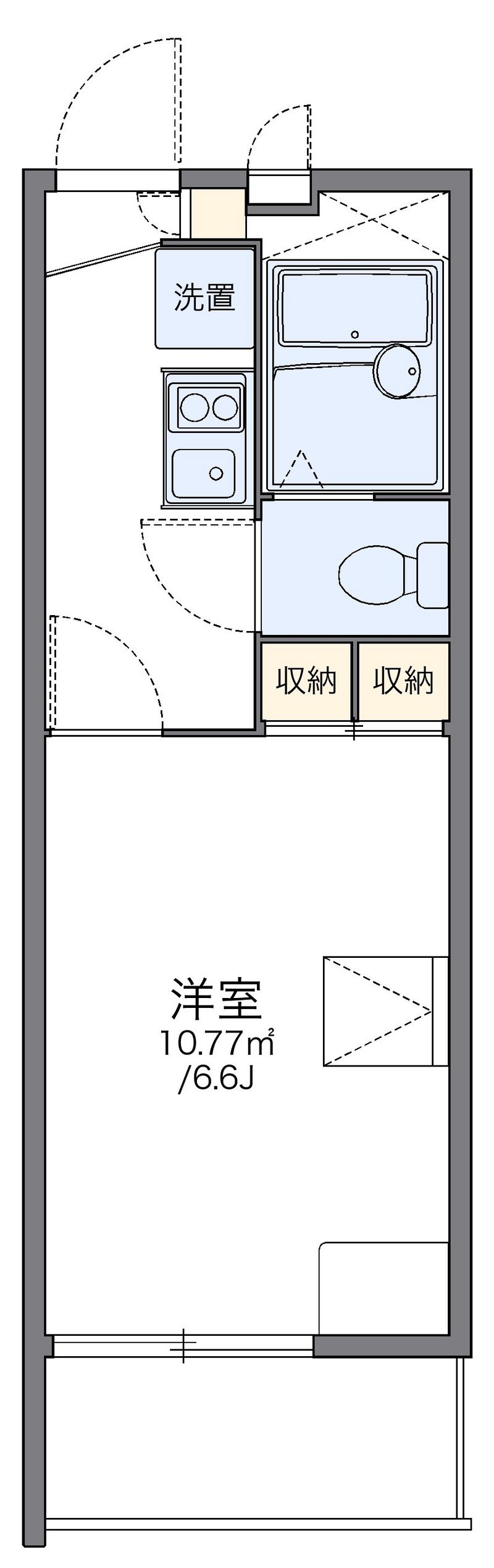 レオパレスジュノス芦屋 間取図