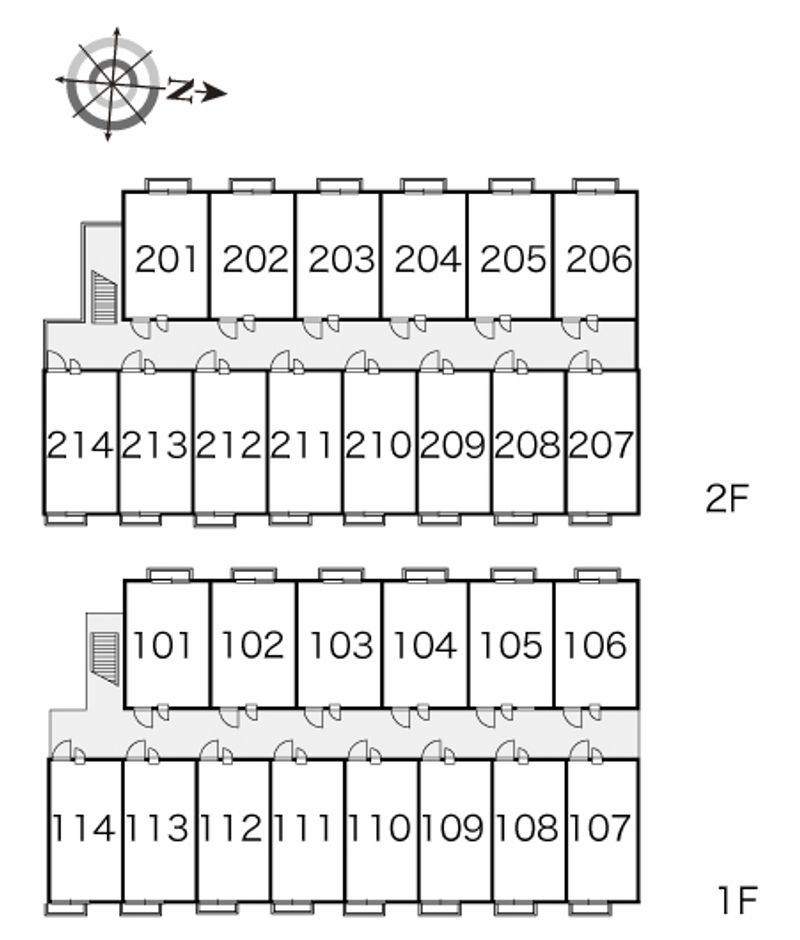レオパレスユピテル 間取配置図