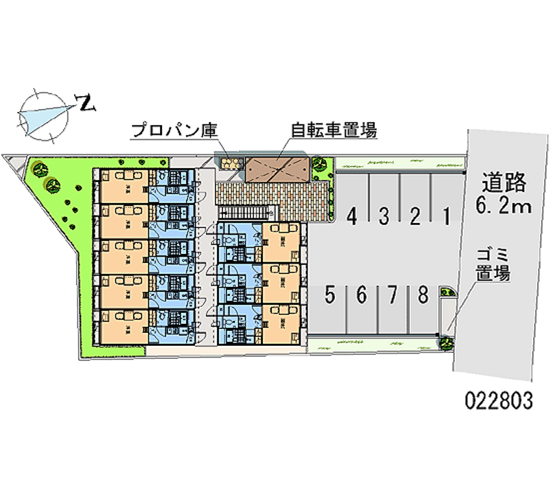 レオパレスファイン 月極駐車場