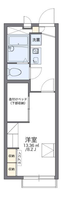 レオパレスブラン大分 間取り図