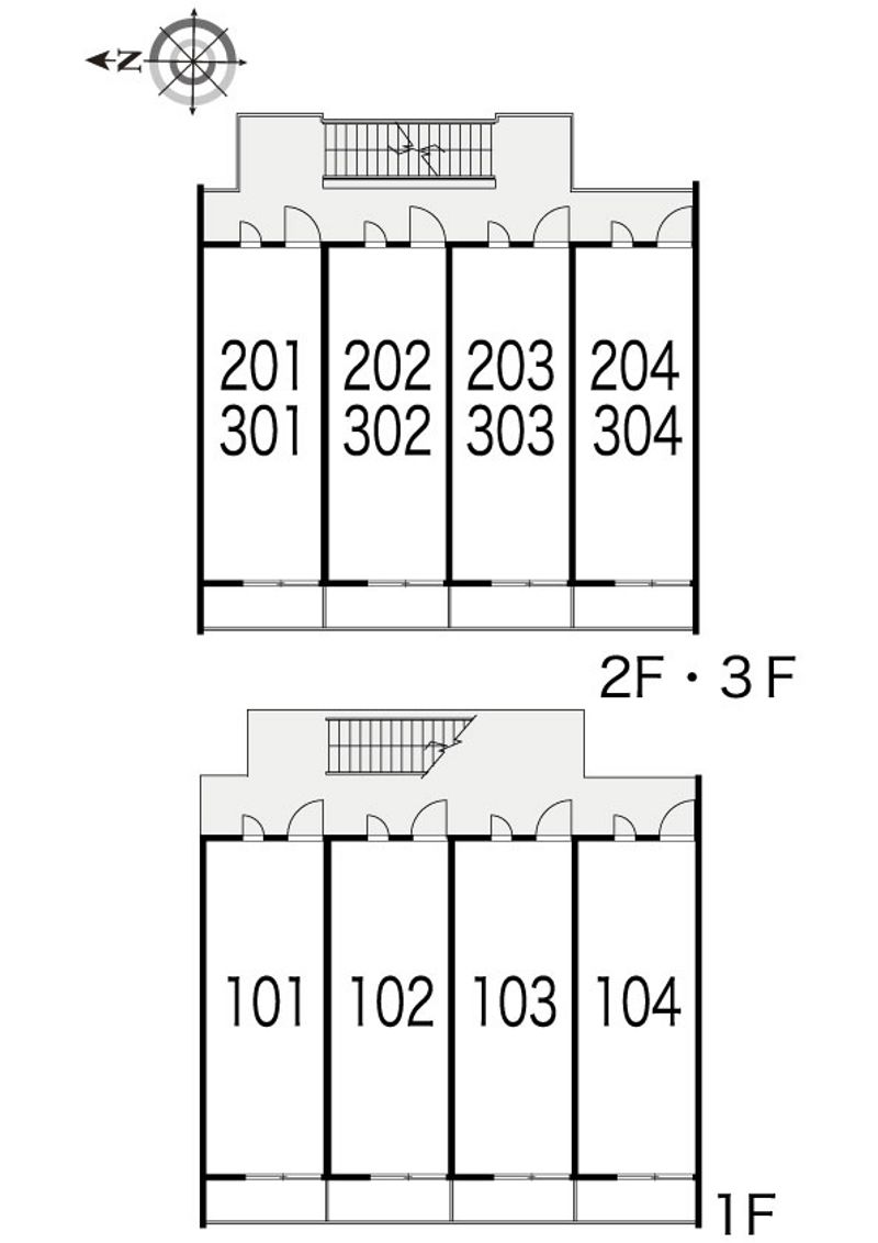 レオパレスセブンスヒルⅢ 間取り配置図