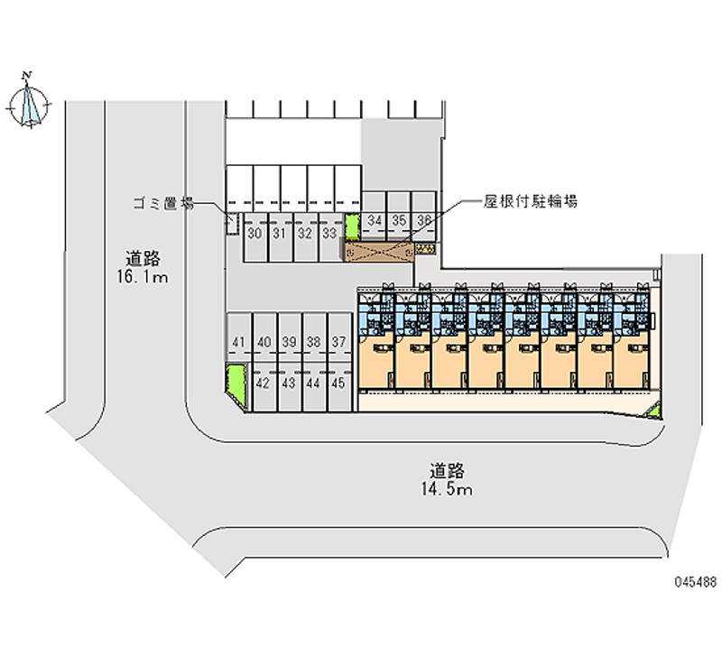 45488 bãi đậu xe hàng tháng