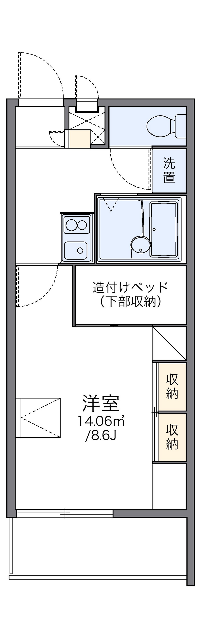 レオパレスクレール勝賀 間取り