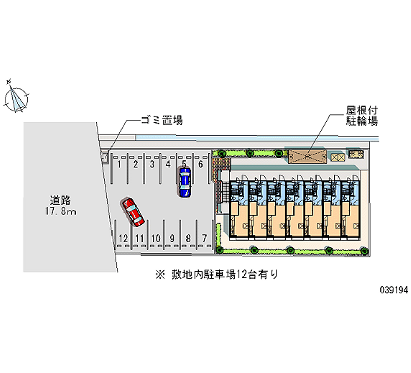 レオパレスＫ　ひかり 月極駐車場