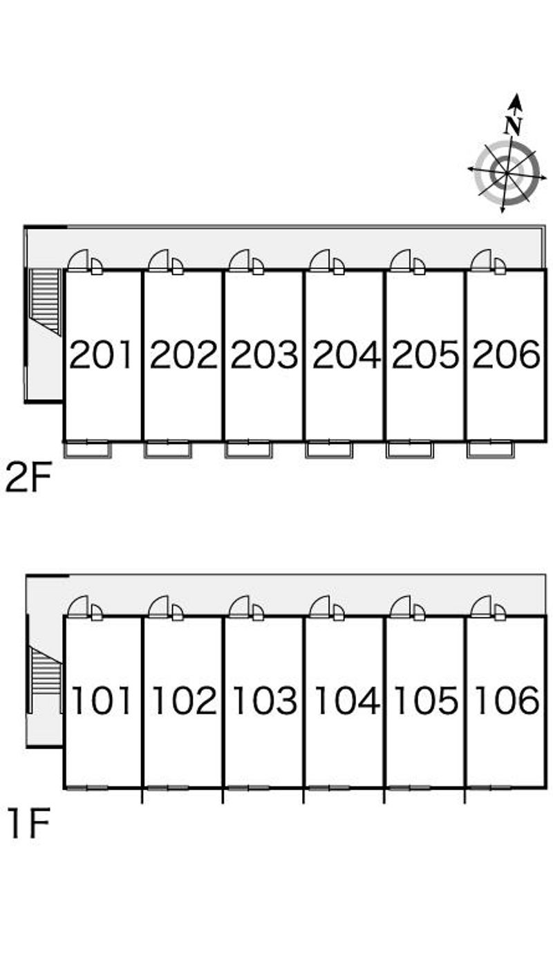 レオパレス日出 間取配置図