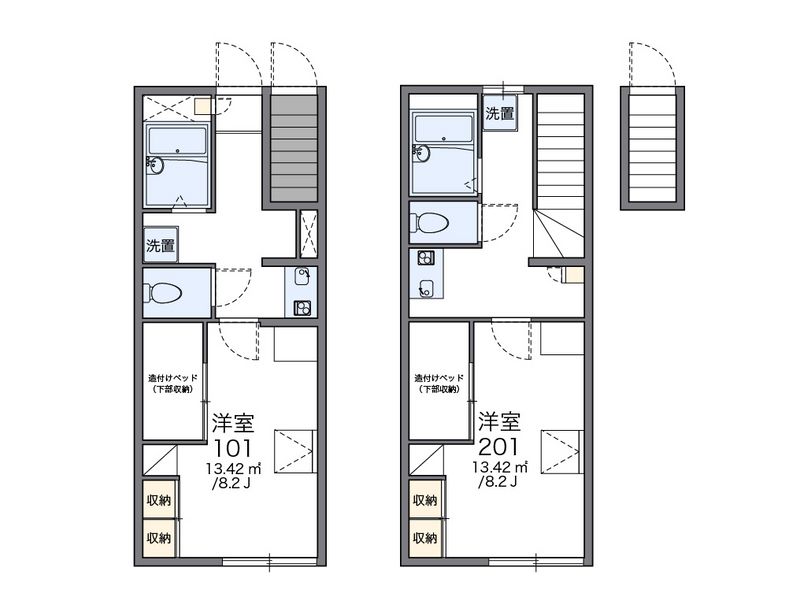 レオパレス延久Ⅳ 間取図