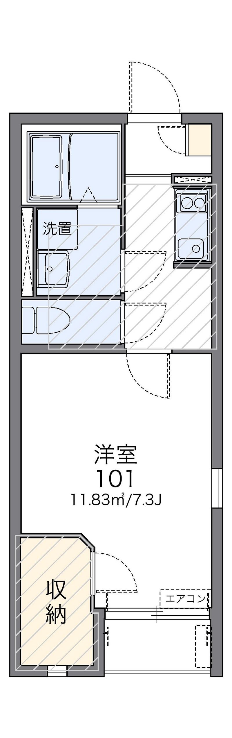 レオネクストクレストタウンＥ 間取図