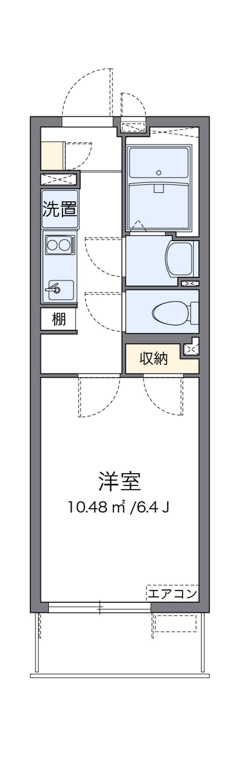 クレイノフィオーレ八幡 間取図