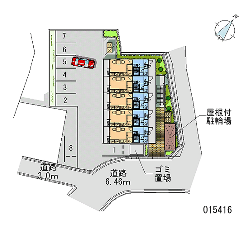 レオパレスレオリバーサイド２１ 月極駐車場