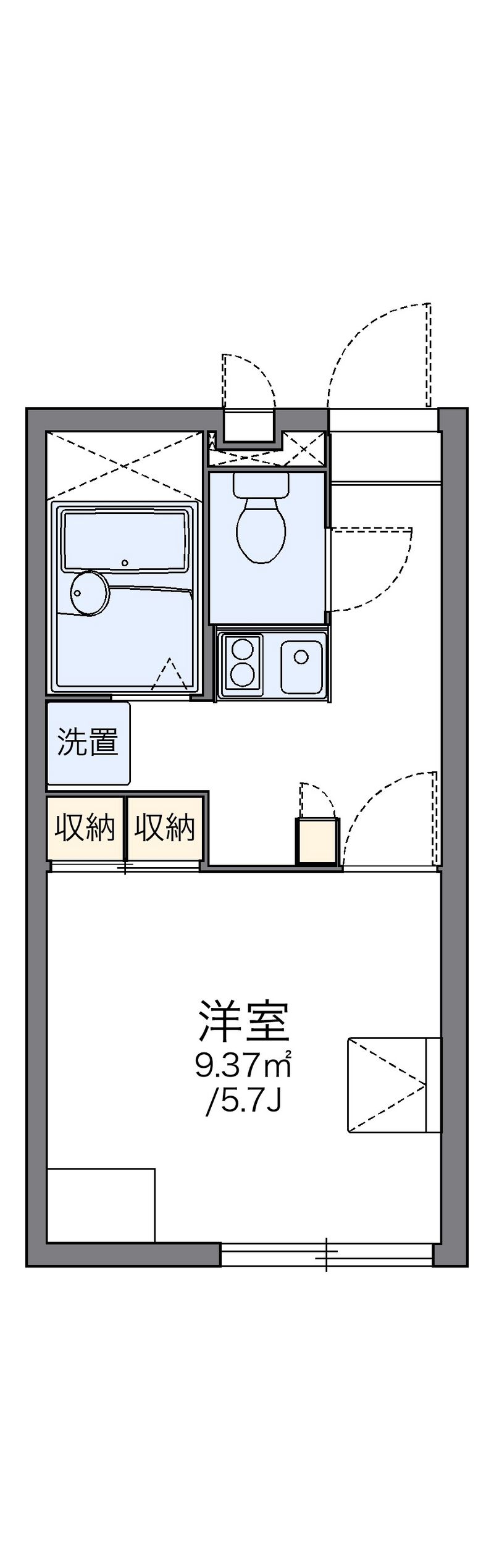 レオパレスエミライズ 間取図