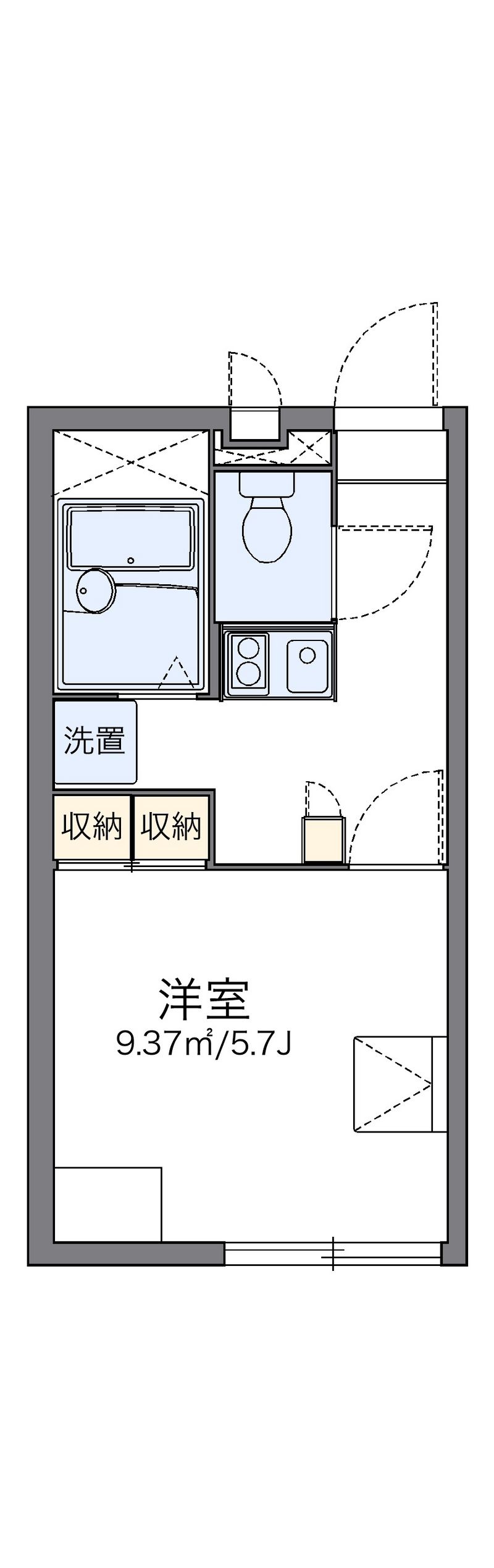 レオパレスホウセイ豊四季Ⅱ 間取図