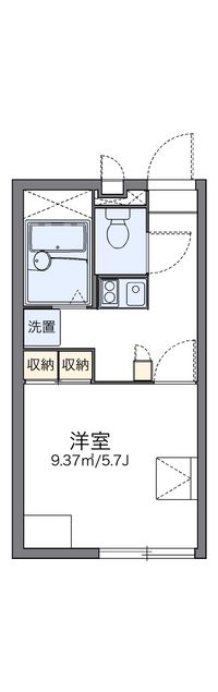 レオパレスホウセイ豊四季Ⅱ 間取り図