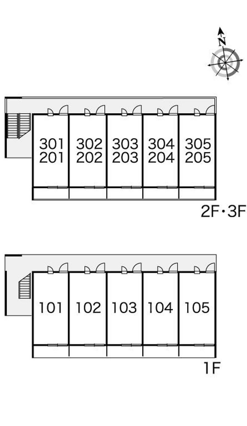 レオパレスヴィヴレⅡ 間取り配置図