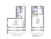 レオパレスロタシオン 間取り図