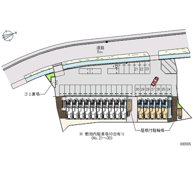 レオパレスヴィレッジナカムラⅡ 月極駐車場