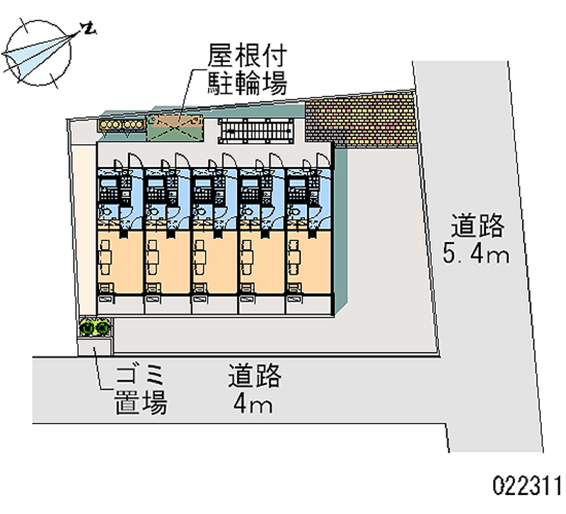 レオパレスコンパーノ 区画図