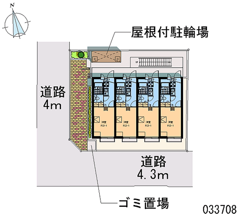 レオパレス南長崎Ⅱ 区画図