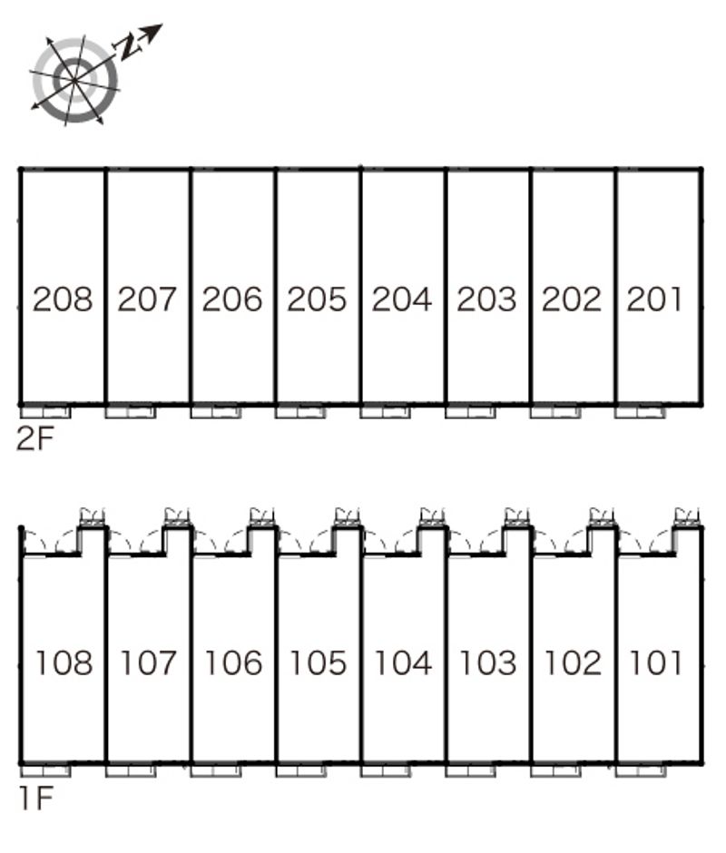 レオパレス泉 間取り配置図