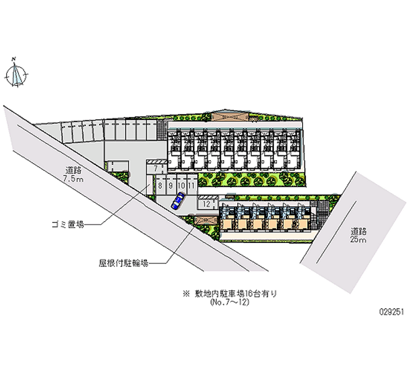 レオパレスＨ　ｔｗｏ 月極駐車場