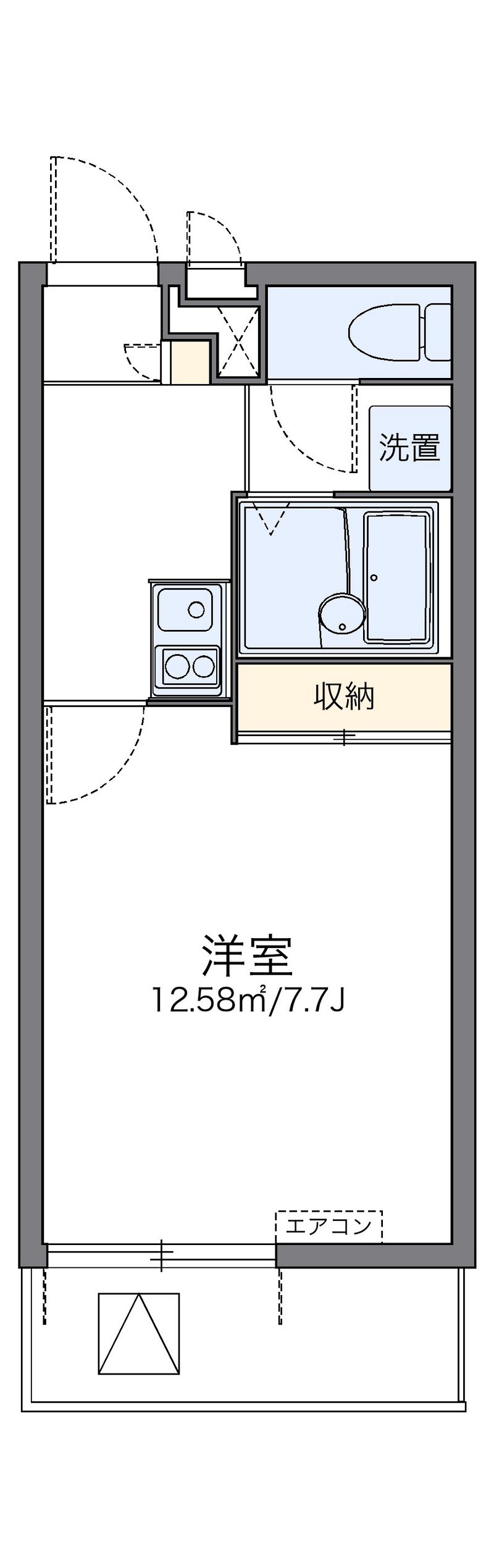 レオパレスカンパネラ 間取図