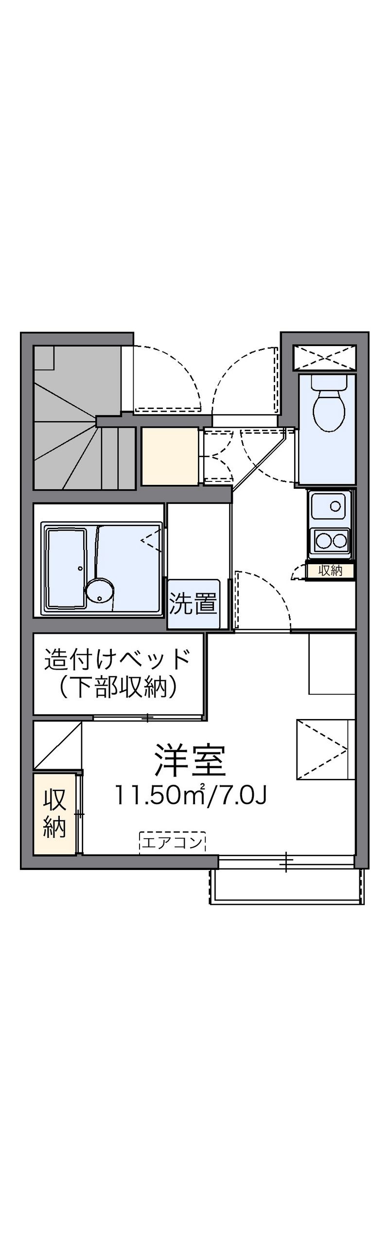 レオパレス幸玉 間取図