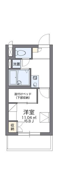 レオパレスヴィルヌーブ川崎Ａ 間取り図