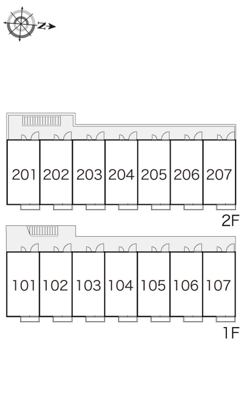 レオパレス京町 間取り配置図