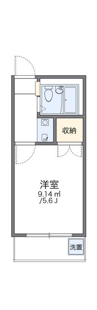 レオパレスブルーリバー 間取り図