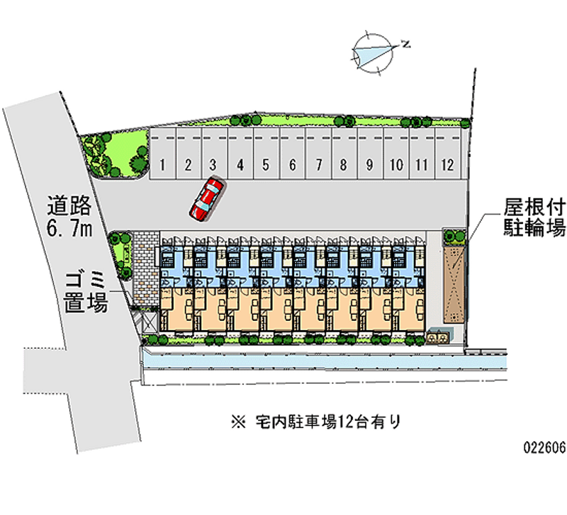 レオパレス立岩 月極駐車場