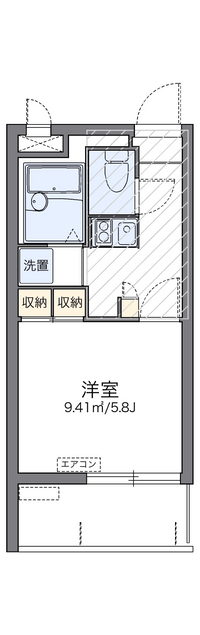 レオパレスキャンパス沖国 間取り図