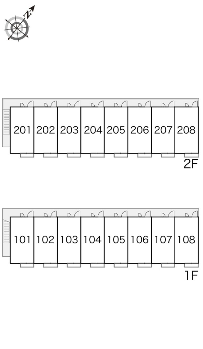 レオパレスラッキー 間取り配置図