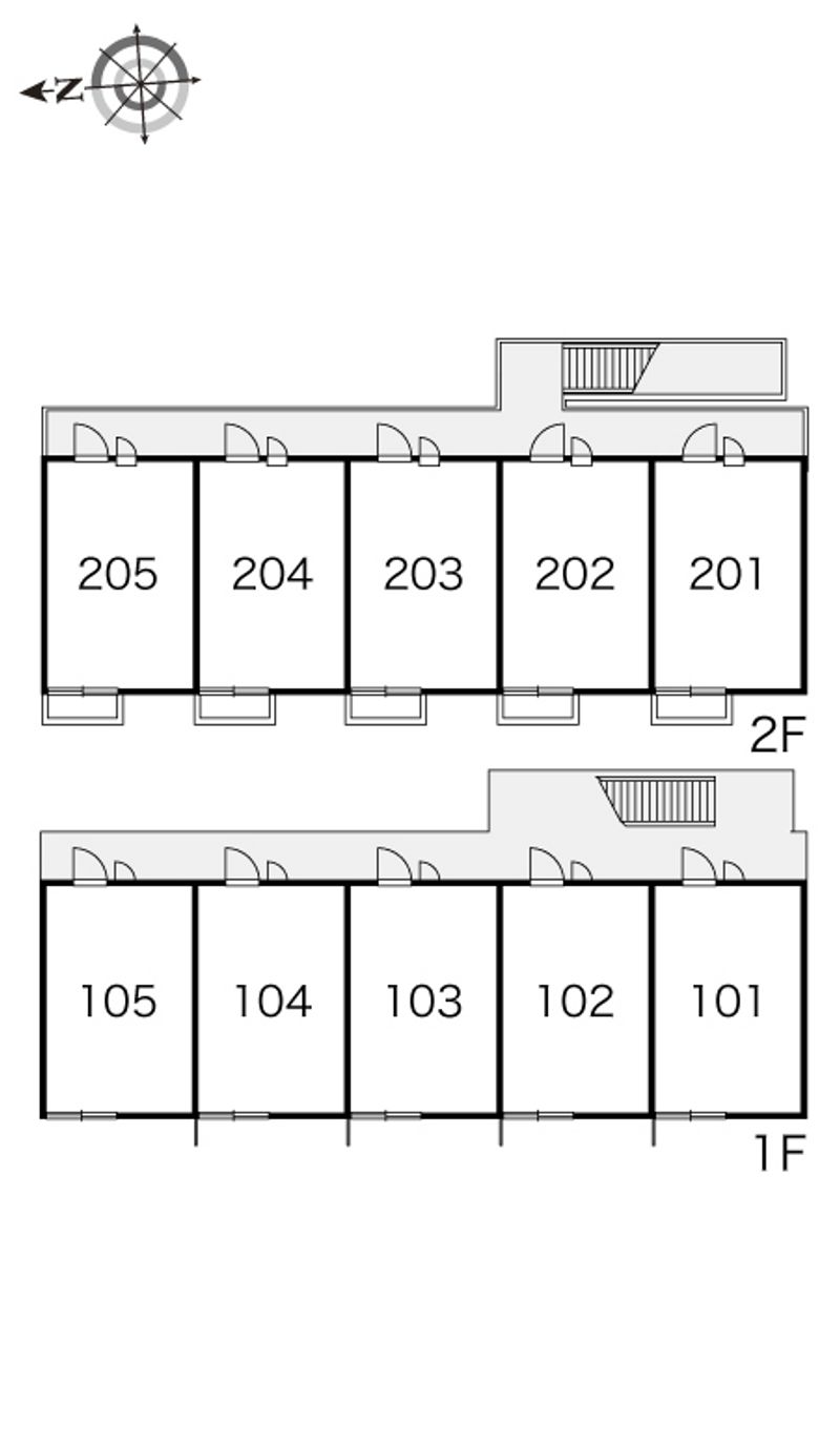 レオパレスフォレ　タキノイ 間取配置図