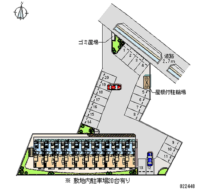 レオパレスＤｏｈａｋｕ 月極駐車場