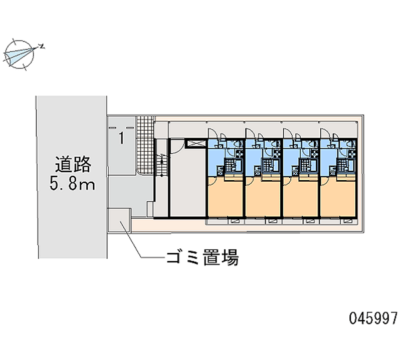 レオパレス安里 区画図