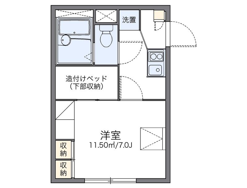 レオパレスラポール 間取図