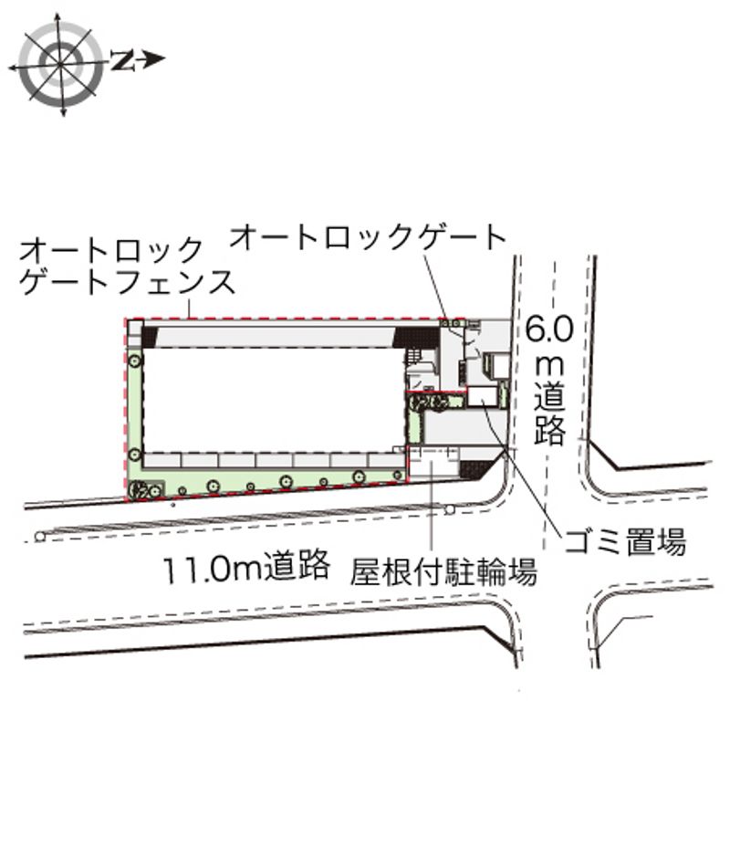 レオパレスラ　ピアンタ都立家政 配置図