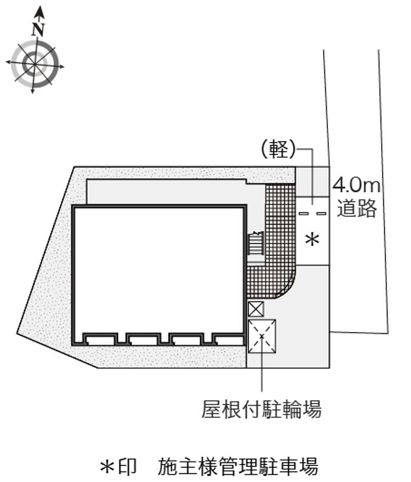 レオネクストカーサ大和Ⅱ 配置図