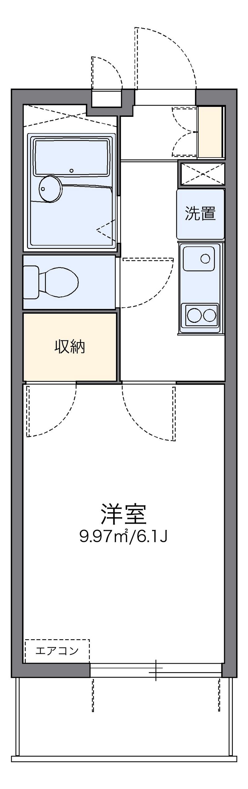 レオパレス青砥坂 間取図
