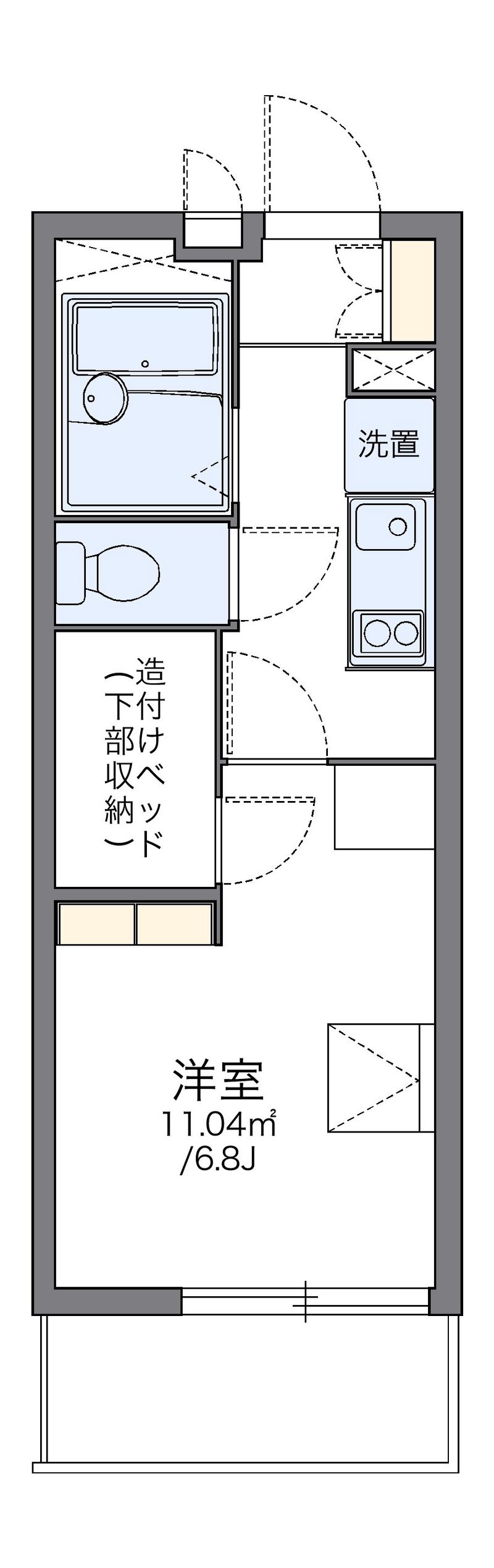 レオパレスメイゾンチュトワイエ 間取り