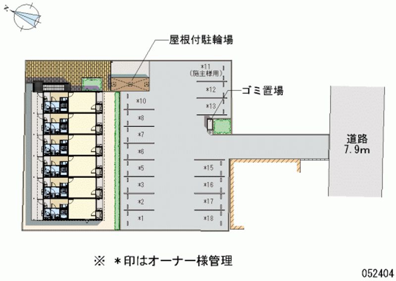レオネクスト美　ｅｇａｏ 区画図
