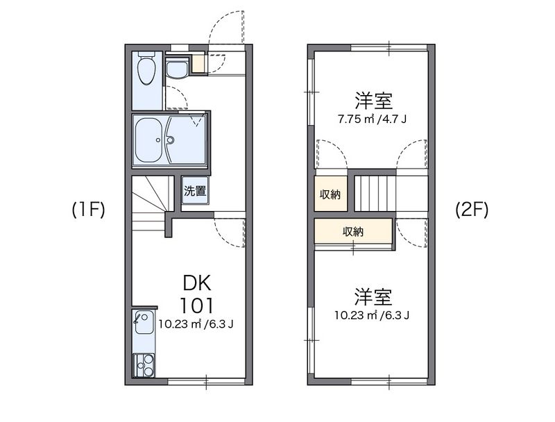 レオパレス長峰ヴィラ 間取図