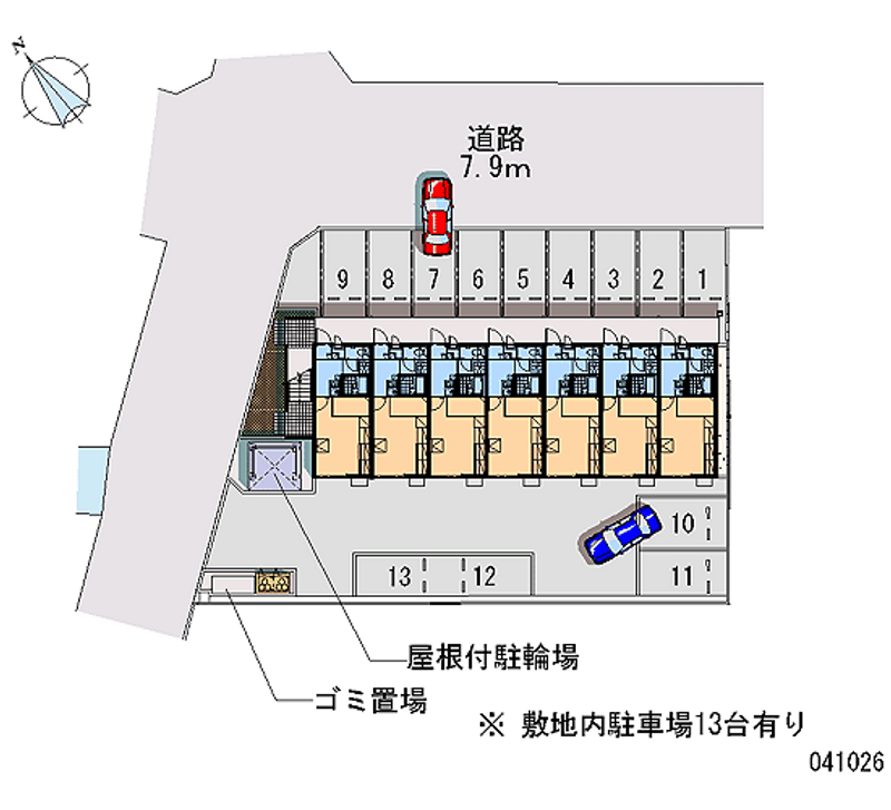 レオパレスアークオン 月極駐車場